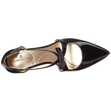 Bandolino Zeffer Pump: Stylish Black Patent Heels for Women
