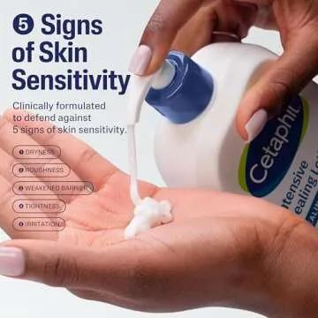 Cetaphil Intensive Healing Lotion with Ceramides 16 Oz For Dry, Rough, Flaky Sensitive Skin 24-Hour Hydration Fragrance, Paraben & Gluten Free