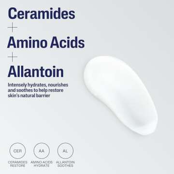 Cetaphil Intensive Healing Lotion with Ceramides 16 Oz For Dry, Rough, Flaky Sensitive Skin 24-Hour Hydration Fragrance, Paraben & Gluten Free