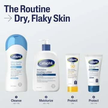 Cetaphil Intensive Healing Lotion with Ceramides 16 Oz For Dry, Rough, Flaky Sensitive Skin 24-Hour Hydration Fragrance, Paraben & Gluten Free