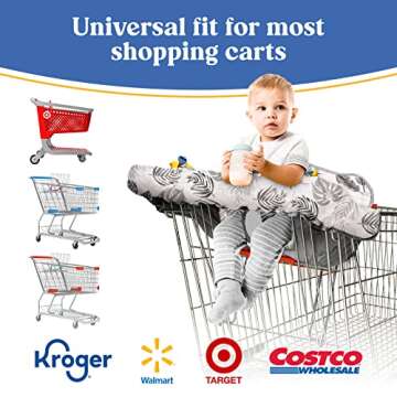Shopping Cart Cover for Baby PILLANI, High Chair Covers for Baby Restaurant Seat, Grocery Cart Cover for Baby Girl & Boy, Market Buggy Covers for Babies, Seat Cover