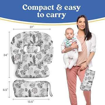 Shopping Cart Cover for Baby PILLANI, High Chair Covers for Baby Restaurant Seat, Grocery Cart Cover for Baby Girl & Boy, Market Buggy Covers for Babies, Seat Cover
