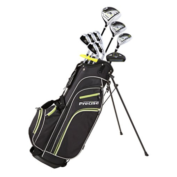 Precise M3 Men’s Right Handed Complete Golf Club Set Regular, Golf Clubs for Men Include 460CC Dri...