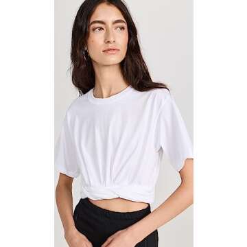 A.L.C. Women's Mimi Tee, White, M