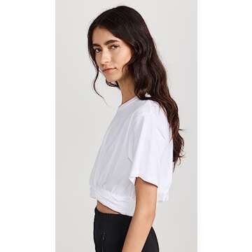 A.L.C. Women's Mimi Tee, White, M