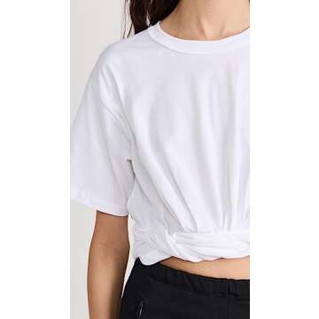 A.L.C. Women's Mimi Tee, White, M