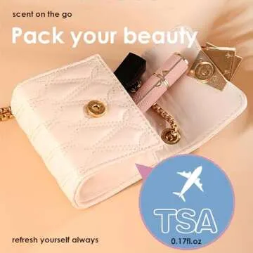 Perfume Travel Refillable Bottle,Genuine Leather Perfume Atomizer,Mini Travel Cologne Dispenser,Portable Sprayer Pocket Size Atomizer for Cruise Car Trip Purse Gift 5ml - White