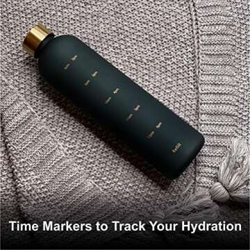 ARCANA Motivational Water Bottle with Time Markers