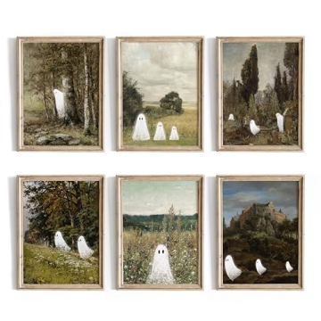 Waschbar Ghost Decor - Vintage Halloween Wall Art Prints