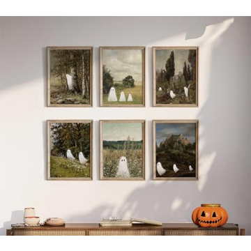 Waschbar Ghost Decor - Vintage Halloween Wall Art Prints