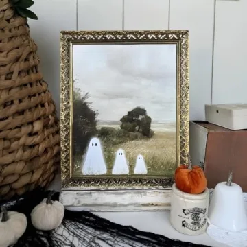 Waschbar Ghost Decor - Vintage Halloween Wall Art Prints