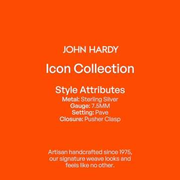 John Hardy Classic Chain 7.5MM Bracelet (Black Sapphire- Medium)