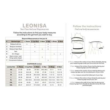 Leonisa High Waisted Tummy Control Leggings for Women - Waist Compression Shapewear Black