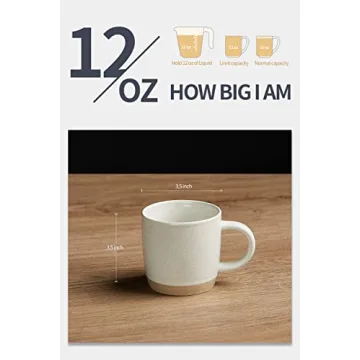 famiware Coffee Mugs Set for 4 - Stylish & Durable