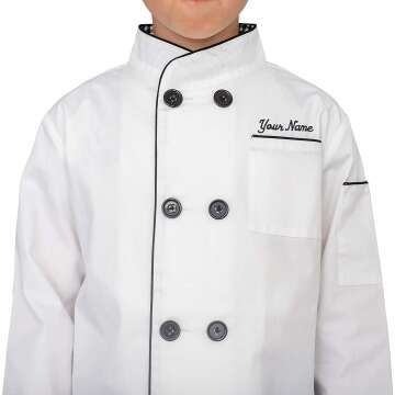 Custom Child Chef Halloween Costume - Hat & Jacket
