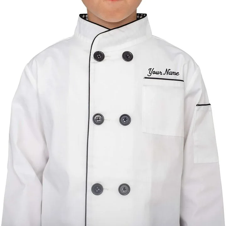 Custom Child Chef Halloween Costume - Hat & Jacket