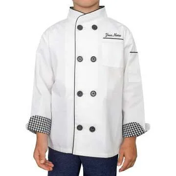Custom Child Chef Halloween Costume - Hat & Jacket