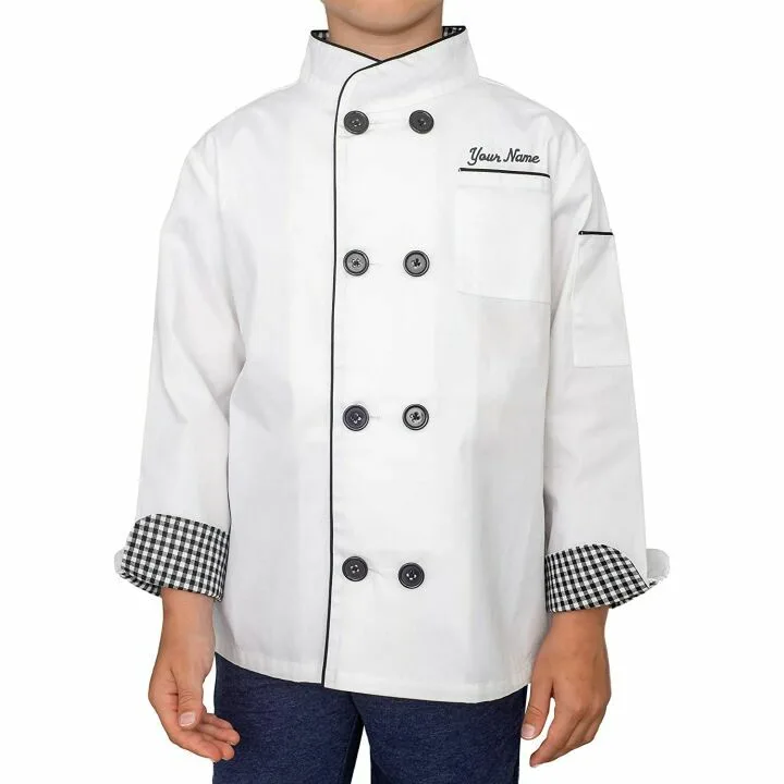 Custom Child Chef Halloween Costume - Hat & Jacket