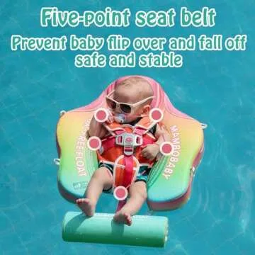 Mambobaby Float with Canopy - Safe Baby Swimming Pool Float