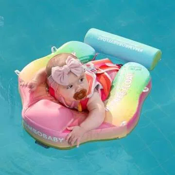 Mambobaby Float with Canopy - Safe Baby Swimming Pool Float