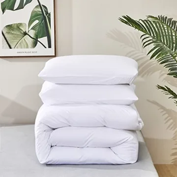 Wellboo White Comforter Set King - Soft & Elegant
