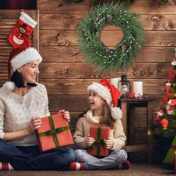 26 Inch Christmas Wreath, Christmas Wreaths for Front Door, Pine Wreath with Pine Cones Berries for Indoor Outdoor Wall Mantle Door Decor