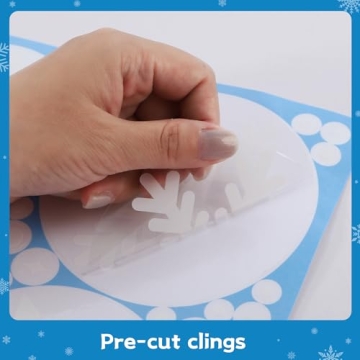 Snowflake Window Clings - 1000pcs Christmas Decoration