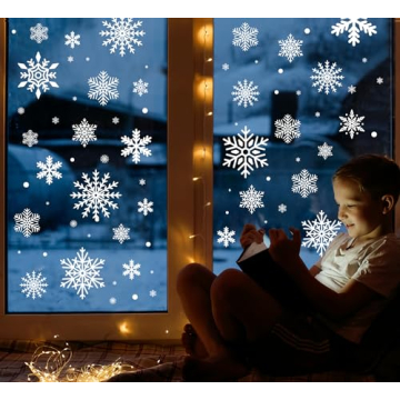 Snowflake Window Clings - 1000pcs Christmas Decoration