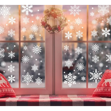 Snowflake Window Clings - 1000pcs Christmas Decoration