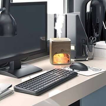 Himalayan Pink Salt Diffuser with Essential Oils for Wellness