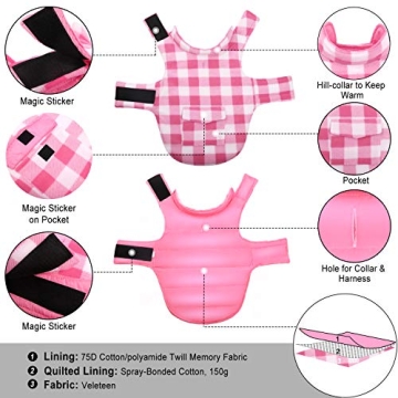 Dog Winter Coat Warm Waterproof Reversible for All Breeds