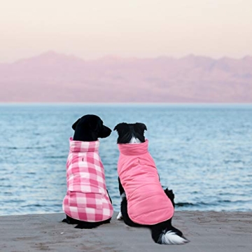 Dog Winter Coat Warm Waterproof Reversible for All Breeds
