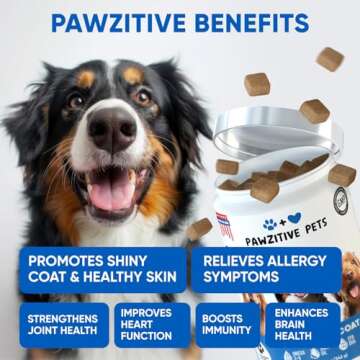 Skin & Coat Supplement for Dogs with Omega 3 Fish Oil