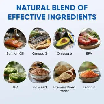 Skin & Coat Supplement for Dogs with Omega 3 Fish Oil