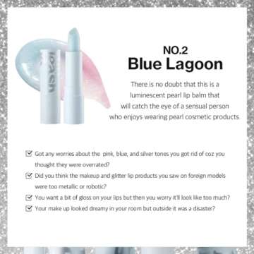 UNLEASHIA Glacier Vegan Lip Balm - Blue Lagoon Lip Care