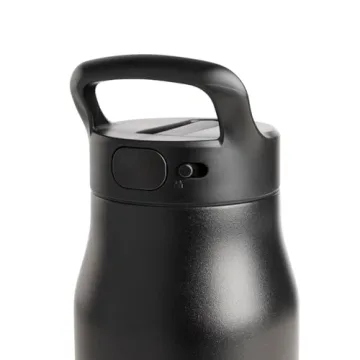 Simple Modern Water Bottle with Push Button Straw Lid