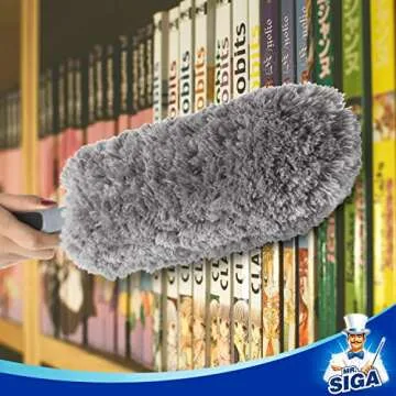 MR.SIGA Microfiber Duster - Washable Dusting Tool for Home