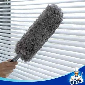 MR.SIGA Microfiber Duster - Washable Dusting Tool for Home