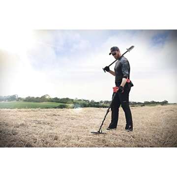 Minelab Vanquish 440 Multi-Frequency Pinpointing Metal Detector for Adults with V10 10"x7" Double-D Waterproof Coil (4 Detect Modes, Wired Headphones & Rain Cover Included)