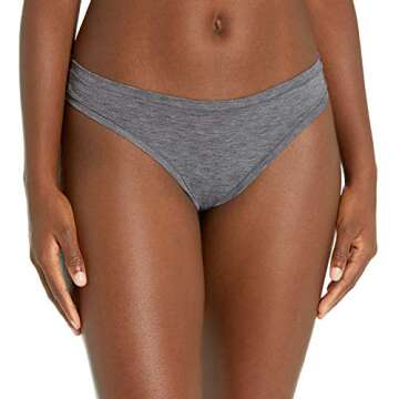 Amazon Essentials Women's Breathable Lightweight Thong Underwear, Pack of 4 - Ultimate Comfort