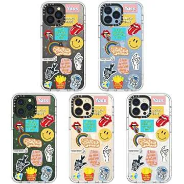 MOSNOVO for iPhone 13 Pro Max Case, [Buffertech 6.6 ft Drop Impact] [Anti Peel Off] Clear Shockproof TPU Protective Bumper Phone Cases Cover with Pop Culture Design for iPhone 13 Pro Max