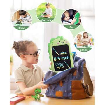 JoyCat 8.5inch LCD Dinosaur Writing Tablet for Kids