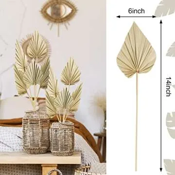 Cenkaiyang Boho Dried Palm Spears - Natural Decor