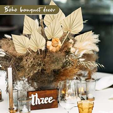 Cenkaiyang Boho Dried Palm Spears - Natural Decor