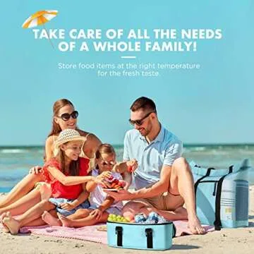 EUDELE Mesh Beach Tote Bag with Detachable Beach Cooler - MAX Capacity 38L 150lbs Ultra Durable for Women Blue