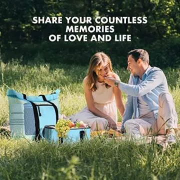 EUDELE Mesh Beach Tote Bag with Detachable Beach Cooler - MAX Capacity 38L 150lbs Ultra Durable for Women Blue