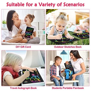 ZMLM Scratch Paper Art Set for Kids - Colorful Craft Fun