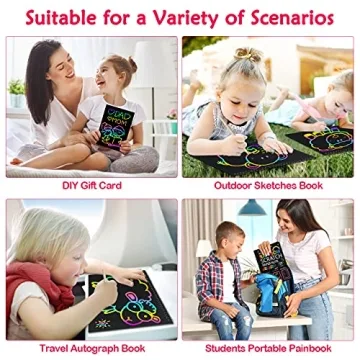 ZMLM Scratch Paper Art Set for Kids - Colorful Craft Fun