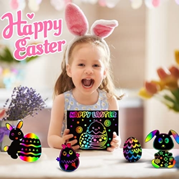 ZMLM Scratch Paper Art Set for Kids - Colorful Craft Fun