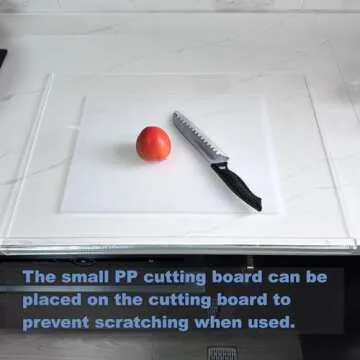 Yis Acrylic Non-Slip Cutting Board for Kitchen Preparation